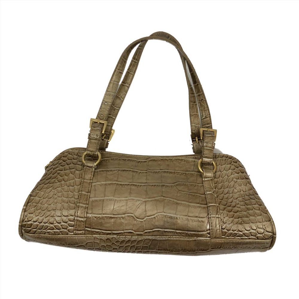 EUC Gold Faux Snakeskin Purse